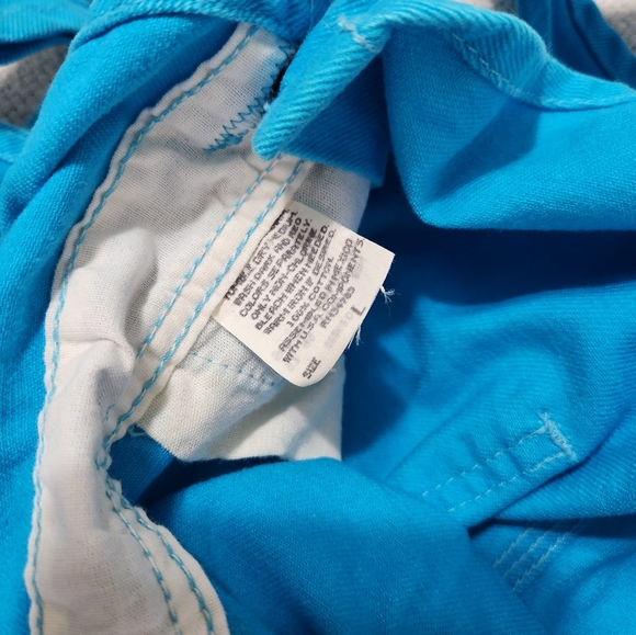 Vintage Riveted Lee Bib Overall Shorts Girls Size Large - Picture 3 of 6